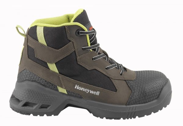 Bota de seguridad piel gruesa marrón